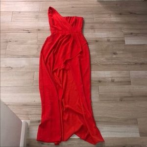 BCBG RED GOWN